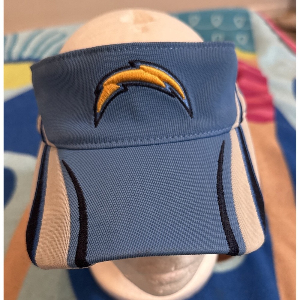 LA‎ Chargers Reebok Visor Unisex Blue/White/Gold Embroidered Lightning Bolt OSFM